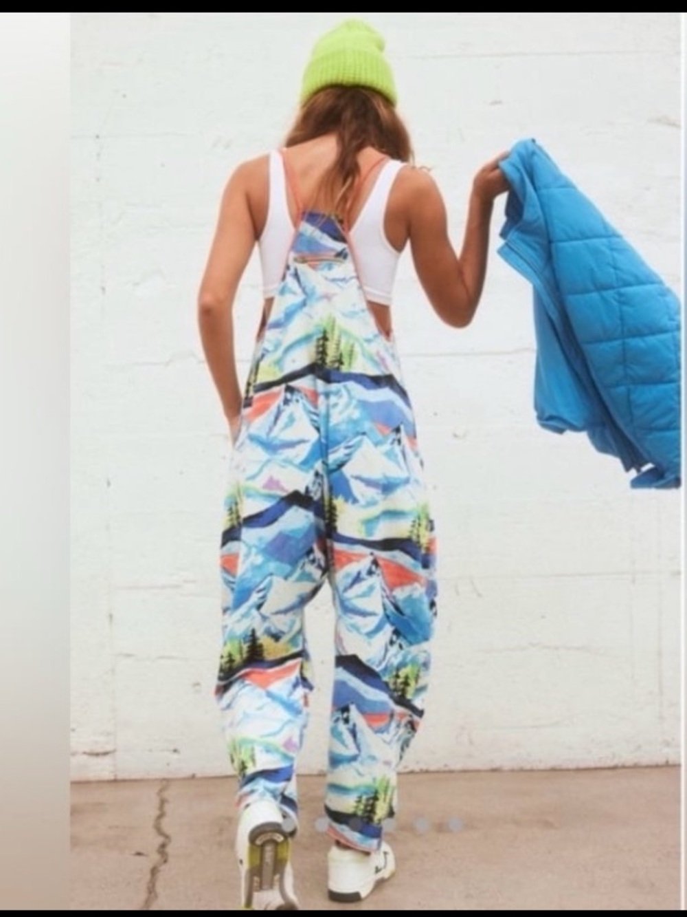 NWOT FREE PEOPLE Movement Printed Hot Shot Onesie in Skinic Route Apres Combo - Picture 3 of 6